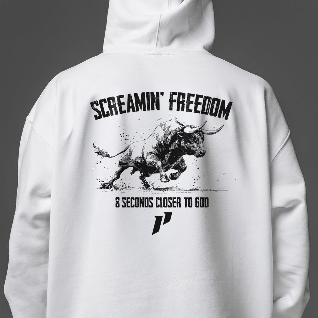 Screamin' Freedom Bull Hoodie Secondary image
